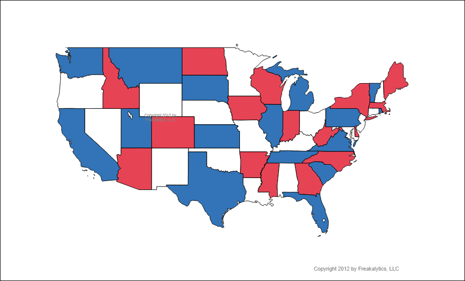 Patriotic colors US Lower 48 Freakalytics